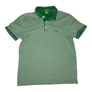 Men's Medium Hugo Boss Modern Fit Golf Green Polo Shirt